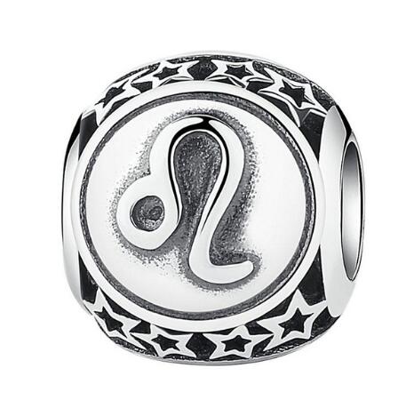 BAMOER 925 Sterling Silver Aquarius Star Sign Zodiac Beads Charms fit Bracelets PSC048 - Korvel
