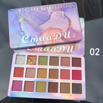 Palette de fards à paupières CmaaDu 18 couleurs - Mat et Métallique