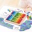 Children's early education puzzle multiplication mnemonic 1-100 hundred number board toy - Korvel
