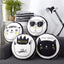 40cm Multifunction Cartoon Cool Cat Plush Round Portable Cushion Blanket Air Conditioning Quilt Throw Pillows for Car Sofa - Korvel