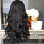 Premium Body Wave Lace Front Wig - Black Synthetic Hair