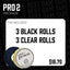 Paquete Pro 2 Negro - Cinta de Hockey Premium