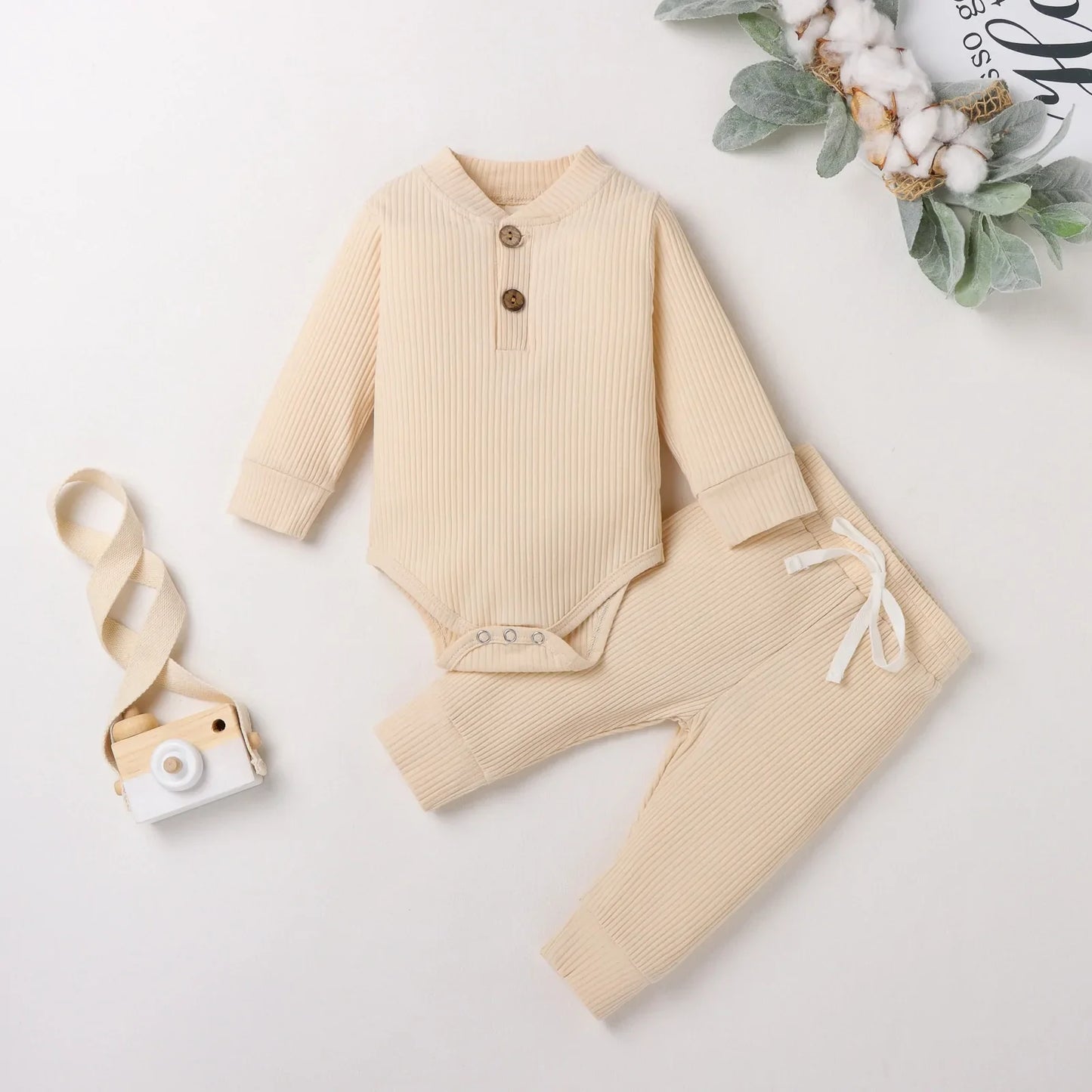 Conjunto de Punto Acogedor para Bebé Otoño