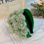 Elegant Flower Series Wide Edge Handmade Fabric Headband