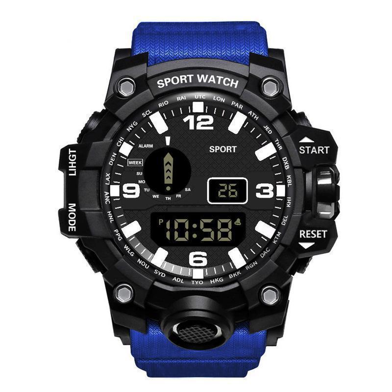 Multi functional outdoor men's electronic watch for male and female students running sports watch - Korvel
