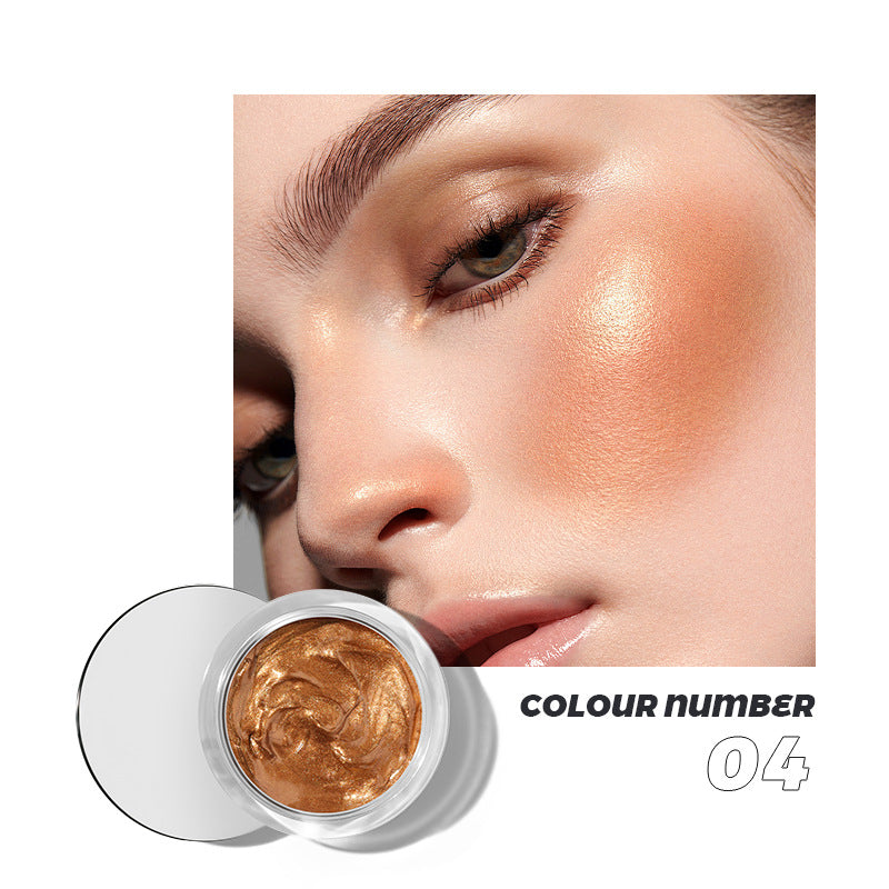 Pudaier 10-color liquid blush eyeshadow brightens lips and cheeks to contour naturally with fine glitter highlights - Korvel