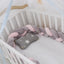 Coussin de Bumper de Lit Braid Knot pour Bébé de 100 cm Premium