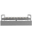 Twin size platform bed, with two drawers, gray - Korvel