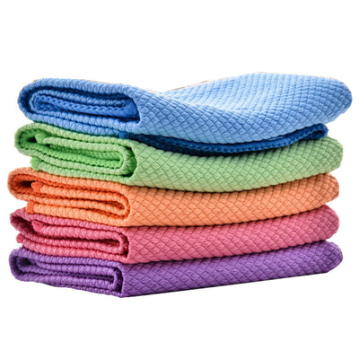 Premium Microfiber Kitchen Cleaning Cloth - Fish Scale Design
