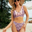 Printed Wide Strap Two-Piece Swim Set - Korvel