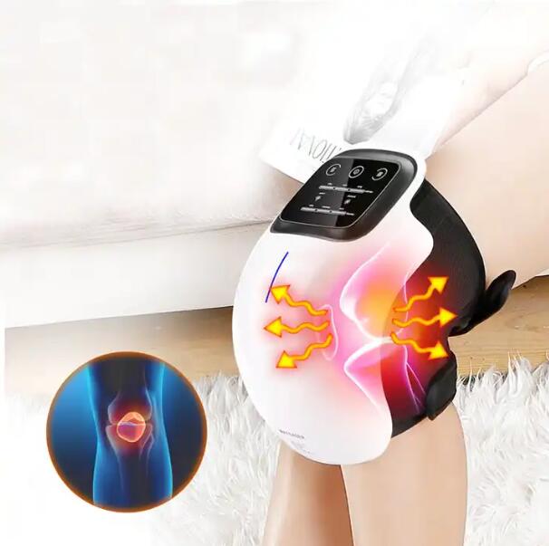 Knee Massager with Heat and Kneading for Pain Relie Rechargeable LED Display Arthritis Massagers Infrared Heated Vibration Tool - Korvel
