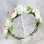 Accesorio para el cabello de guirnalda de flores hecha a mano para bodas