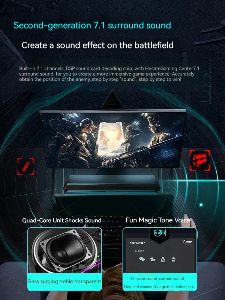 Edifier G1500bar Gaming Loudspeaker Box Desktop Home Laptop Wired Bluetooth Music Movie Games Three Sound Modes Loudspeaker Box - Korvel