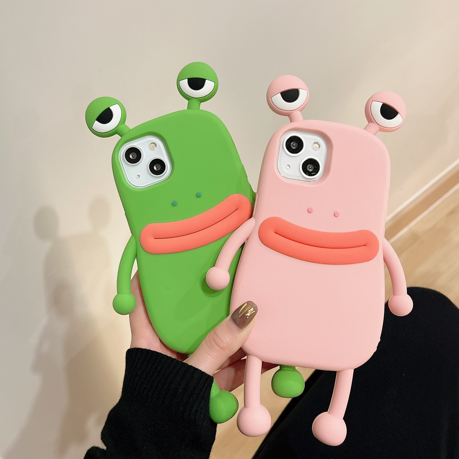 Funny Silicone 3D Frog Phone Case For IPhone 14 13 11 12 Pro Max XS XR X 7 8 Plus SE Cartoon Cute Shockproof Bumper Cover - Korvel