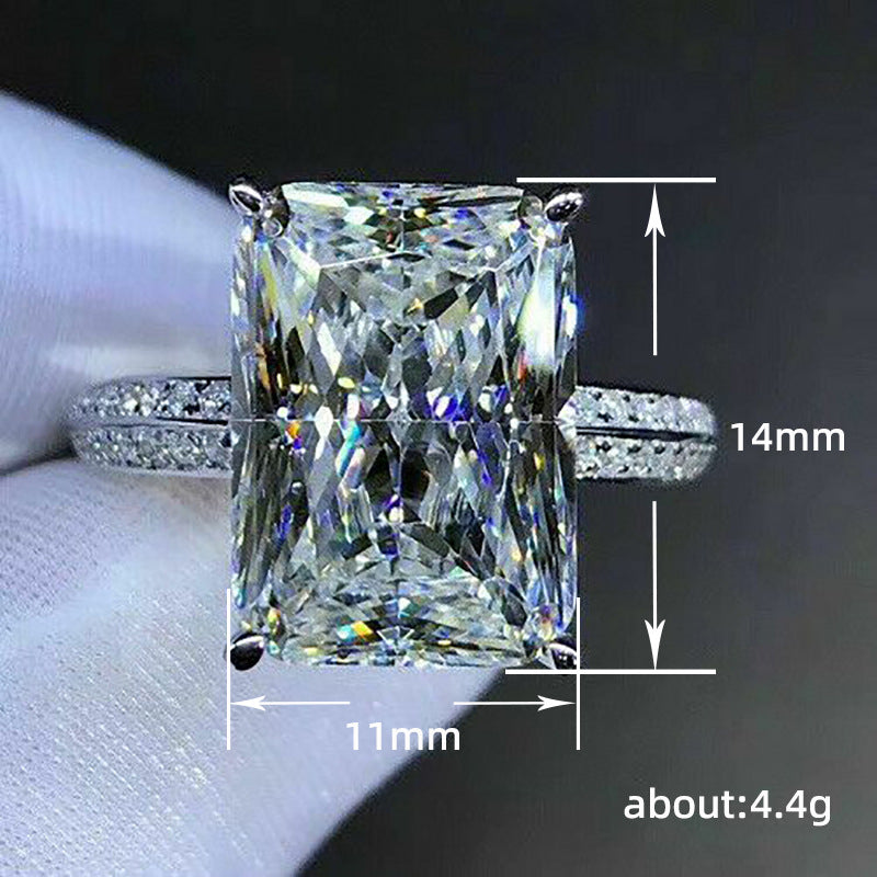 Explosive new style set with oversized zircon rings, simple women's rings, gifts, and accessories - Korvel