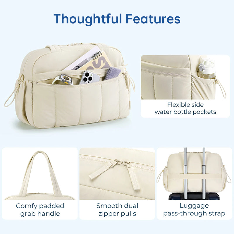 Grand Sac de Voyage à Capacité Élevée pour Femmes avec Bandoulière