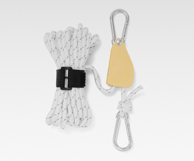 Camping Tent Tie Down Rope Tightener Fastening Pulley Ratchet Hangers Awning Rope Hook Canopy Buckle Rope Tightening Straps Tool - Korvel