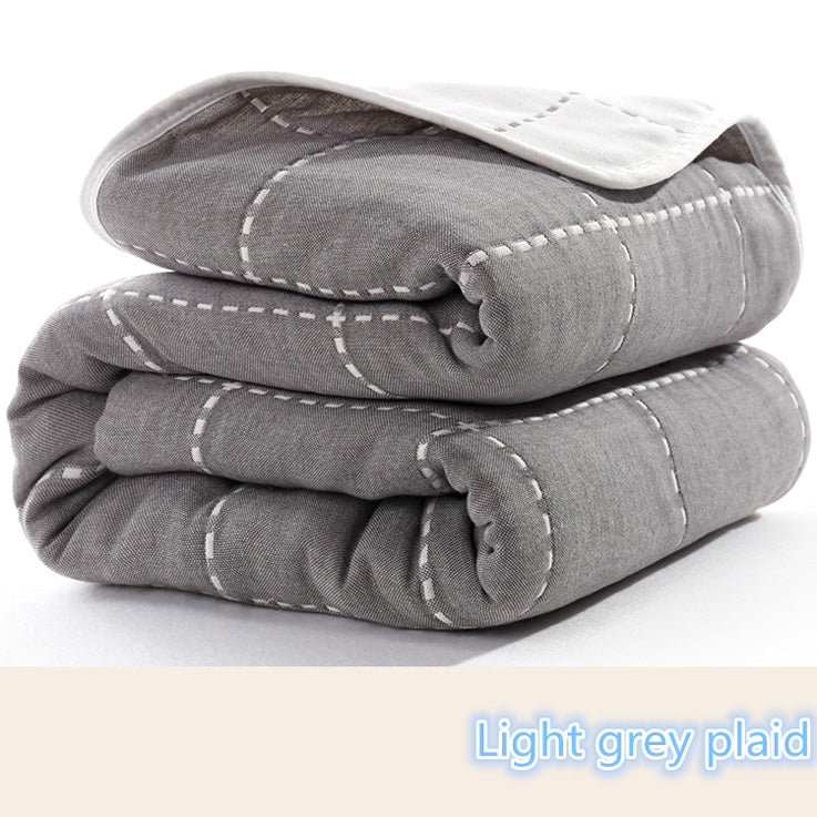 Premium Muslin Cotton Baby Receiving Blanket - 6 Layers Thick