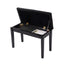 Elegant Piano Bench with Padded Cushion & Storage Compartment