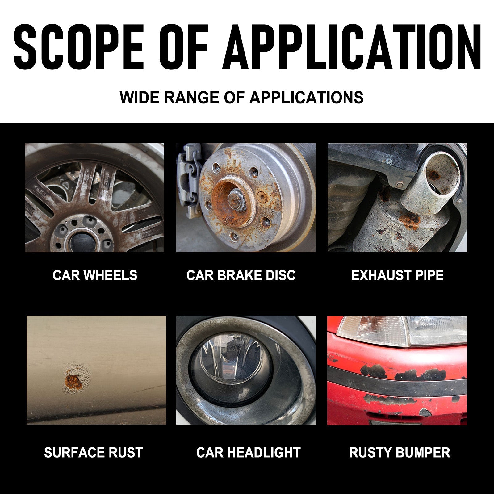Wheel Paint Removal Iron Spray, Automobile Metal Rust Refurbishment Anti-Rust Care And Maintenance Cleaner - Korvel