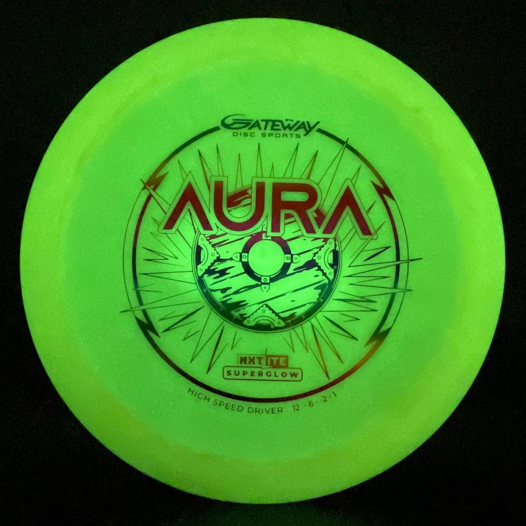 NXT Lite Superglow Aura Disc Golf Driver