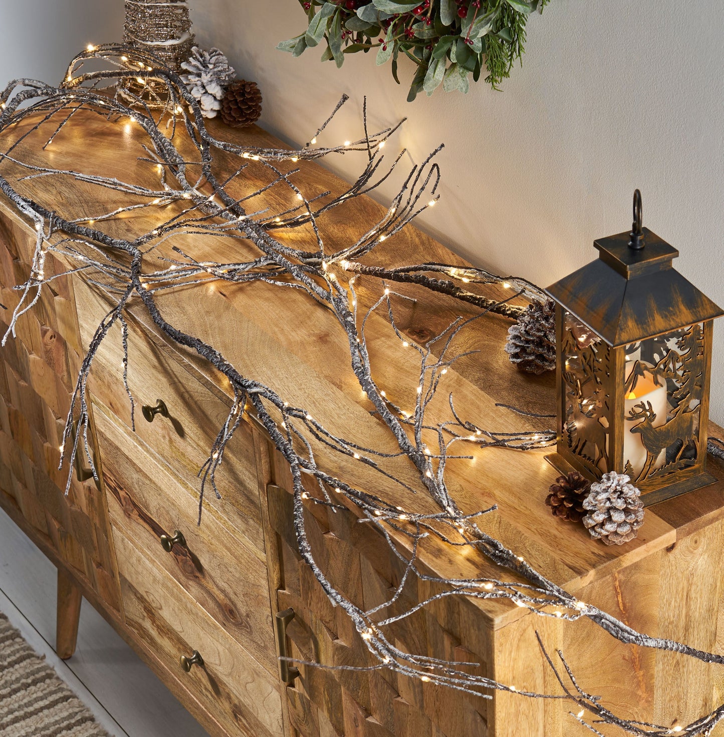 18FT PAPER GARLAND WITH LED LIGHTS - Korvel