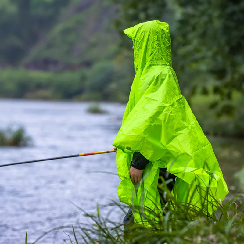 3 - in - 1 Waterproof Rain Poncho for Outdoor Use: Motorcycle, Camping, Hiking & Travel - Korvel