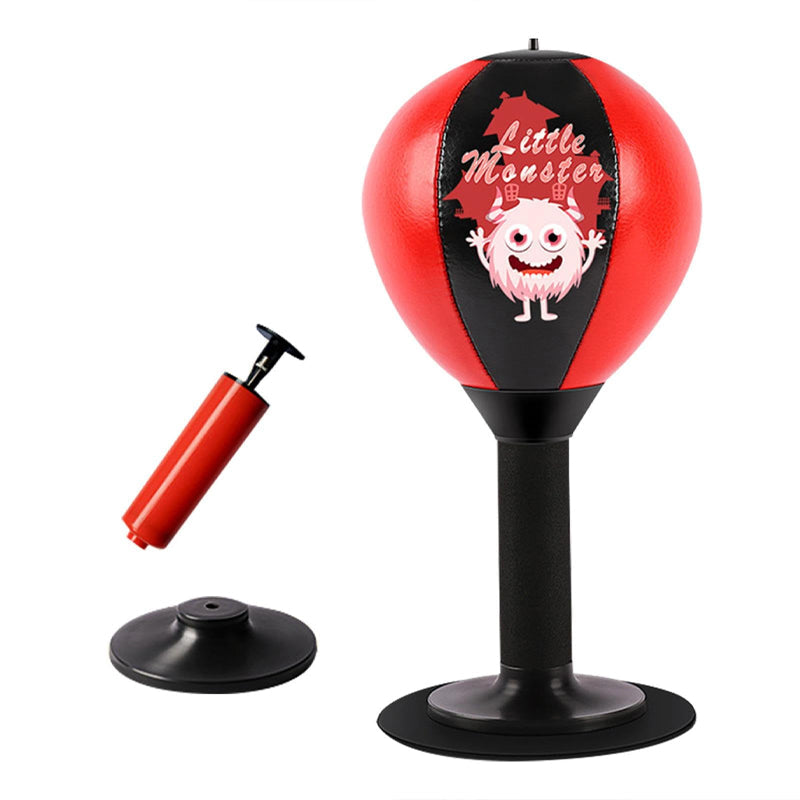Stress Relief Punching Suction Cup Base Fighting Speed Ball Spring Foam Set Easy Installation Inflatable for Fitness Equipment - Korvel