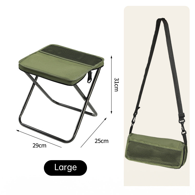 Tabouret pliant portable premium pour un confort en extérieur