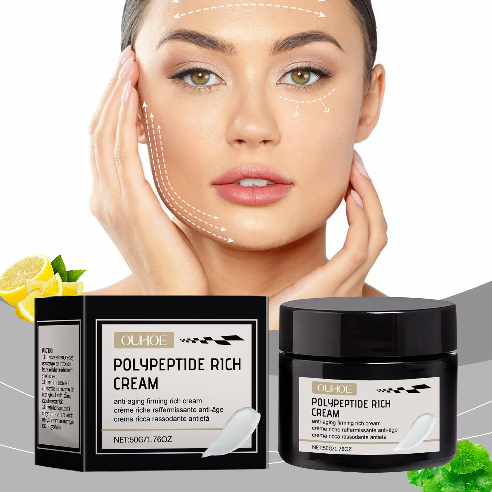 Firming Cream, Gentle Moisturizing Facial Skin Hydrating Moisturizing Skin Care Firming Essence Cream - Korvel