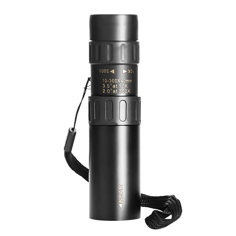Outdoor Tactical Military Metal Monocular Telescope 10-300 Zoom Monocular Camp Hike Hunting Fishing Pocket Tool - Korvel