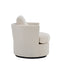 Rotating bucket chair living room comfortable circular sofa chair 360 degree rotating bucket club chair armchair (beige) - Korvel