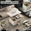 Modern Lift-Up Coffee Table with Storage and Stools