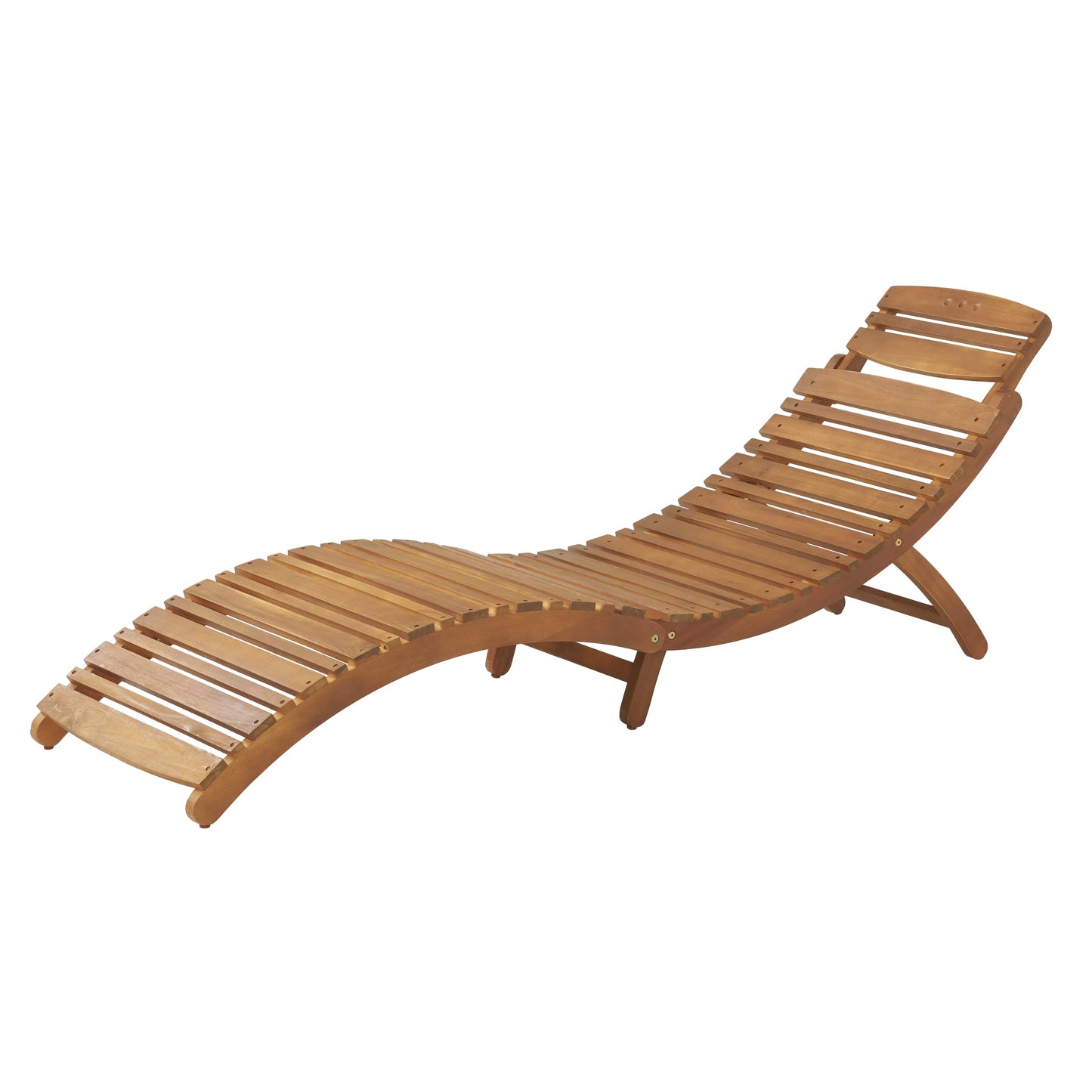 LAHAINA WOOD FOLDABLE CHAISE LOUNGE - Korvel