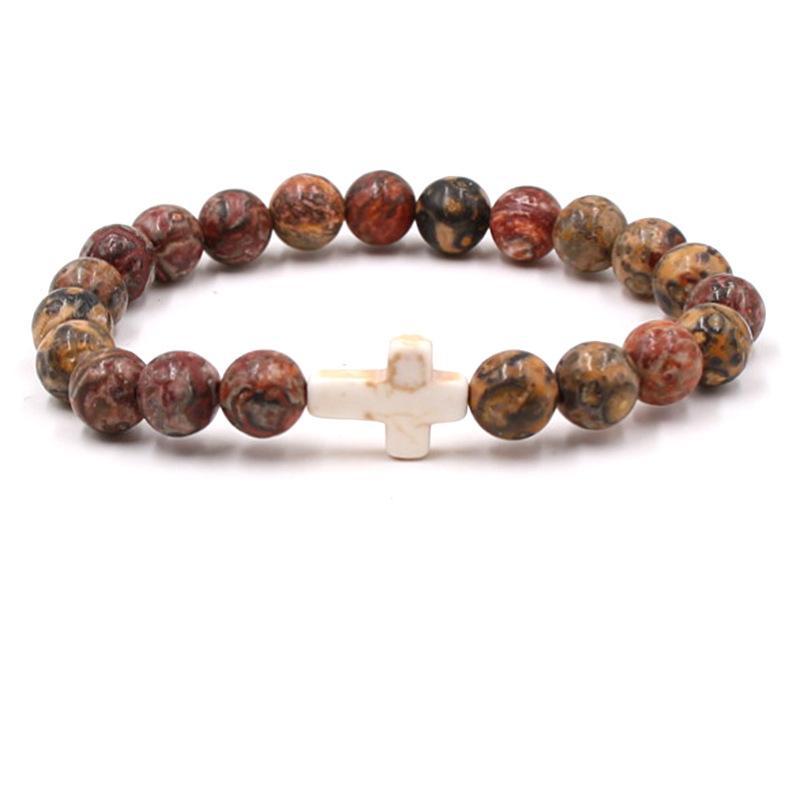 Fashion bead jewelry cross bracelet - Korvel