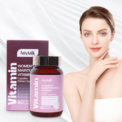 Capsules de vitamines pour la peau des femmes premium