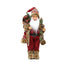 Christmas crafts 18 inch, wearing snow boots, backpack, standing, Santa Claus, dwarf - Korvel