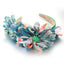 Bandeau à motif floral et feuillage surdimensionné