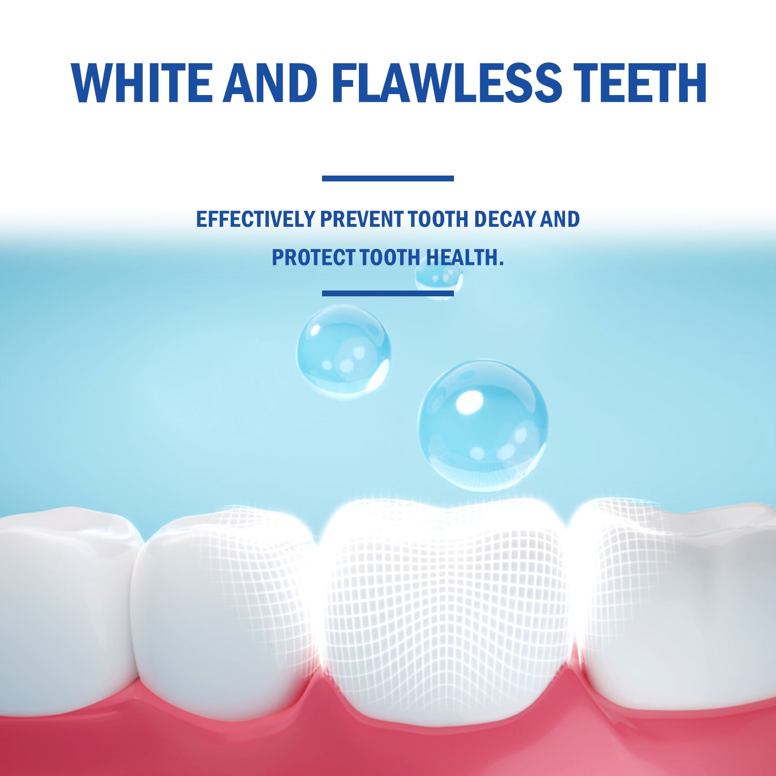 Probiotic Bright White Teeth Mousse, Deep Cleaning Stains And Tartar White Teeth Fresh Breath Gum Care - Korvel