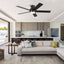 52" Low Profile Ceiling Fan with Lights - Korvel