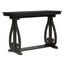 48-Inch Rustic Vintage Console Table --- Farmhouse Style Entryway Table with Open Shelf and Sturdy Construction (Black) - Korvel