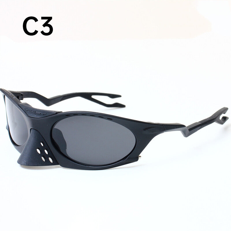 2025 Men's Outdoor Sunglasses: Y2K Cycling/Driving, Polarized, Windproof, INS Trendy - Korvel