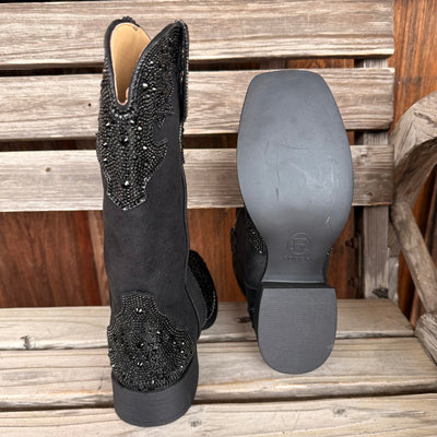 Roper Women's Black Rhinestone Boots - Stylish & Comfortable - Korvel