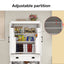 Elegant 71" Kitchen Pantry Storage Cabinet with Adjustable Shelves