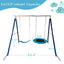 Kids Metal Swing Set for Backyard Outdoor Playground Two Functional Swing Set For Kids Outdoor Equipment - Korvel