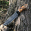 Handcrafted Viking Knife with Stone Texture - 1095 High Carbon Steel - Korvel