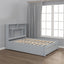 Full Size Platform Bed with Storage Headboard and 2 Drawers, Gray - Korvel