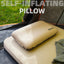 Outdoor 3D Sponge Pillow Automatic Inflatable Pillow Camping Tent Air Cushion Pillow Travel Portable Cervical Neck Pillow - Korvel