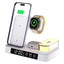 Cargador Inalámbrico 3 en 1 con Reloj - Carga Rápida para iPhone