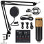 V8 Professional Sound Card and Podcast Equipment Bundle